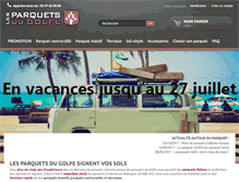 Tablet Screenshot of parquetsdugolfe.com